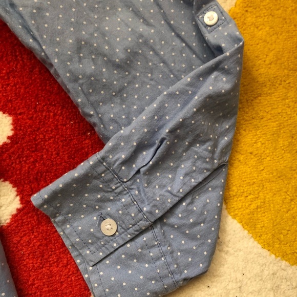 Blue and white dot print tunic %100 cotton 👗 - Picture 4 of 5